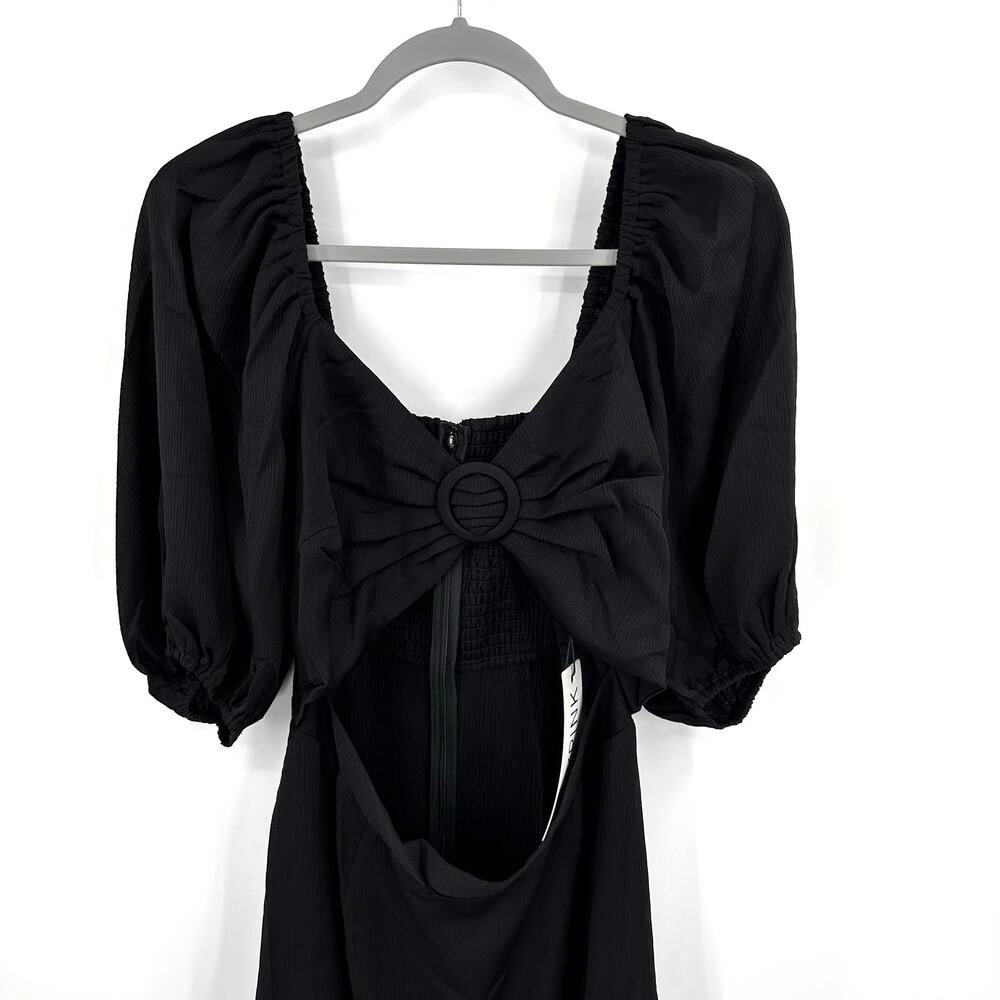 MINKPINK Audrey Cut Out Midi Dress in black Size L - Picture 4 of 11